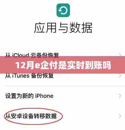 揭秘,12月e企付是否实现实时到账?