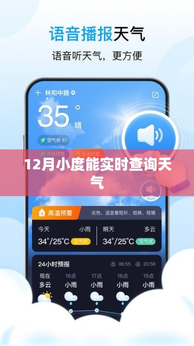 小度智能助手实时查询天气信息