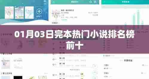 热门小说完结榜TOP10，01月03日榜单揭晓