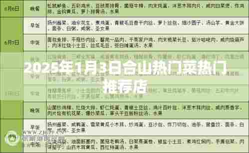 合山热门菜推荐榜单揭晓，不容错过的美食店（2025年）