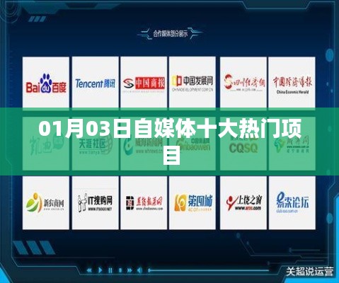 自媒体热门项目榜单揭晓,十大项目盘点(日期,01月03日)