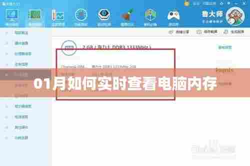电脑内存实时查看指南,01月监控内存状态技巧