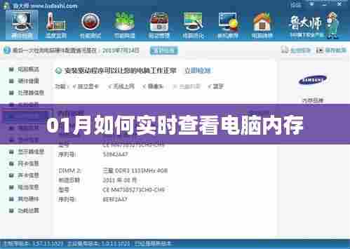 电脑内存实时查看指南,01月监控内存状态技巧