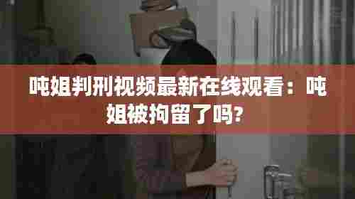 吨姐判刑视频最新在线观看:吨姐被拘留了吗?