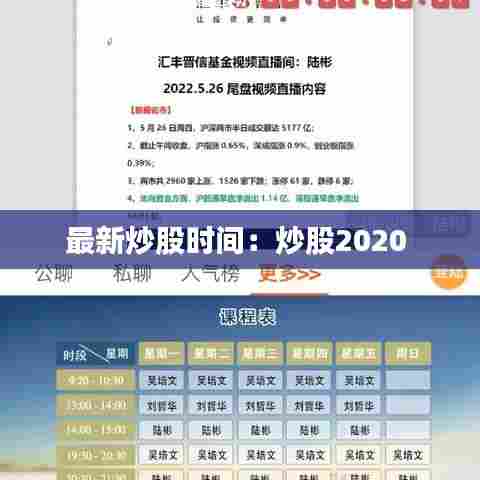 最新炒股时间:炒股2020