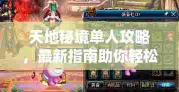 天地秘境单人攻略,最新指南助你轻松探索!