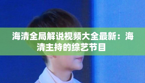 海清全局解说视频大全最新:海清主持的综艺节目