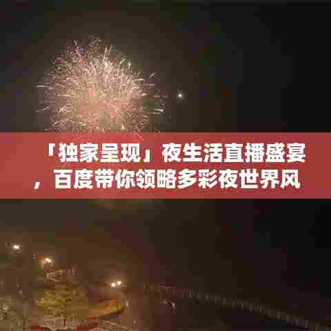 「独家呈现」夜生活直播盛宴,百度带你领略多彩夜世界风采