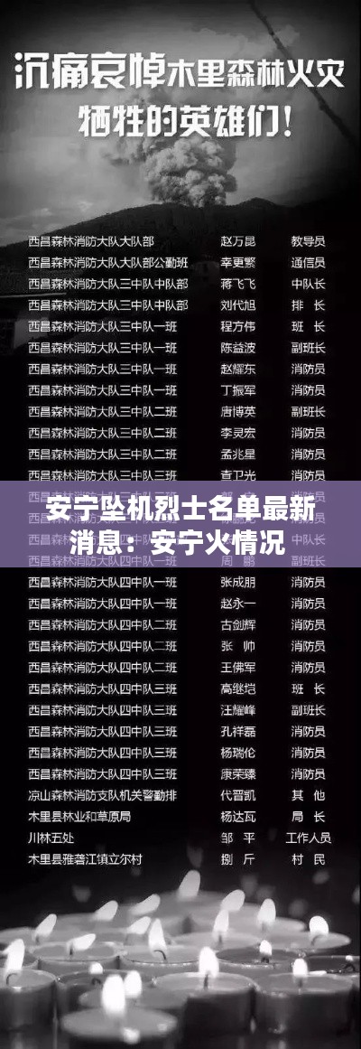 安宁坠机烈士名单最新消息：安宁火情况 