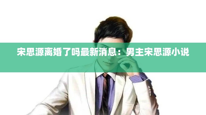 宋思源离婚了吗最新消息:男主宋思源小说