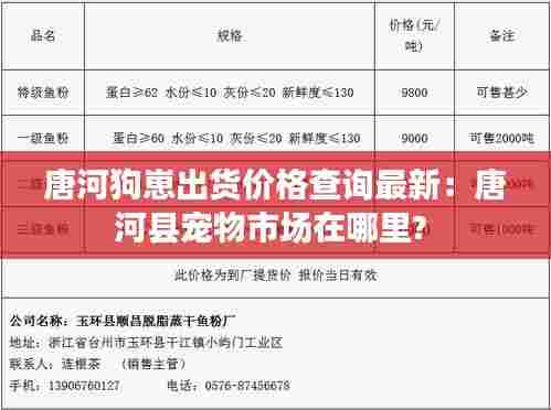 唐河狗崽出货价格查询最新:唐河县宠物市场在哪里?