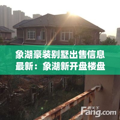 象湖豪装别墅出售信息最新:象湖新开盘楼盘