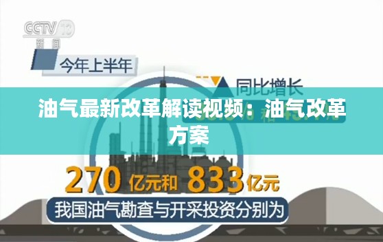 油气最新改革解读视频：油气改革方案 