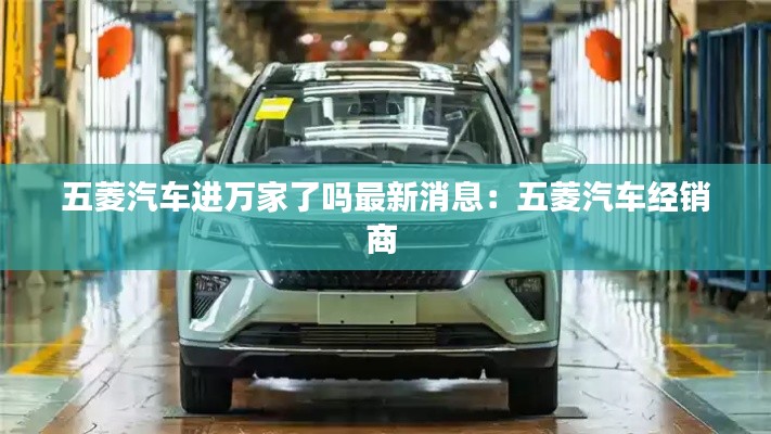 五菱汽车进万家了吗最新消息:五菱汽车经销商