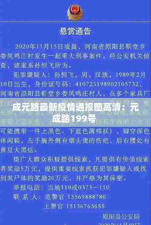 成元路最新疫情通报图高清:元成路199号