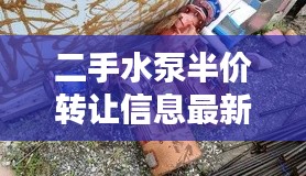 二手水泵半价转让信息最新：二手水泵能回收多少钱? 
