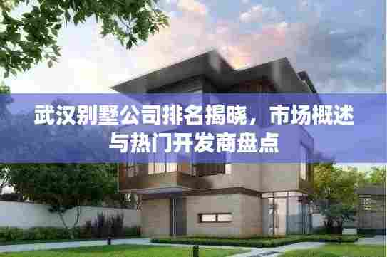 武汉别墅公司排名揭晓，市场概述与热门开发商盘点