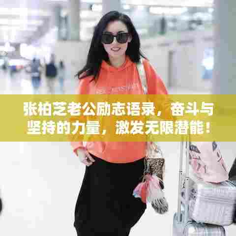 张柏芝老公励志语录，奋斗与坚持的力量，激发无限潜能！