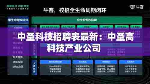 中圣科技招聘表最新:中圣高科技产业公司