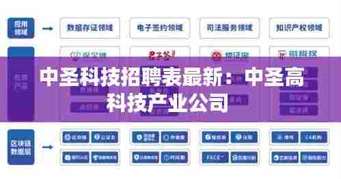 中圣科技招聘表最新:中圣高科技产业公司