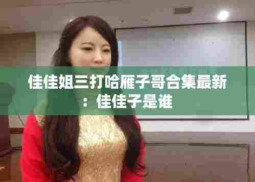 佳佳姐三打哈雁子哥合集最新：佳佳子是谁 