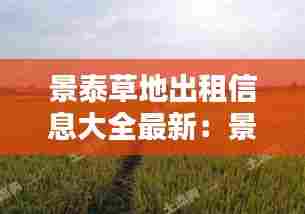 景泰草地出租信息大全最新：景泰地址 