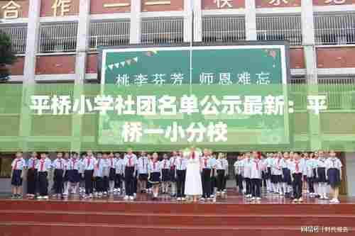 平桥小学社团名单公示最新:平桥一小分校