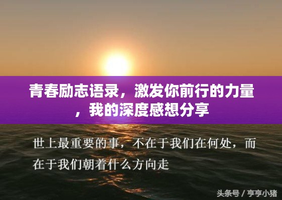 青春励志语录,激发你前行的力量,我的深度感想分享