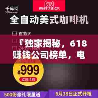 『独家揭秘,618赚钱公司榜单,电商狂欢节背后的佼佼者』