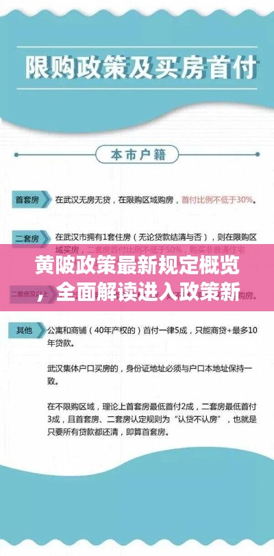 黄陂政策最新规定概览,全面解读进入政策新规定