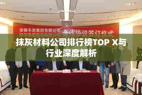 抹灰材料公司排行榜TOP X与行业深度解析