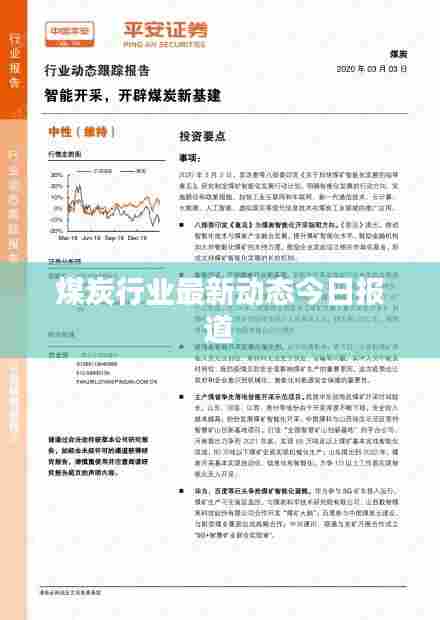 煤炭行业最新动态今日报道