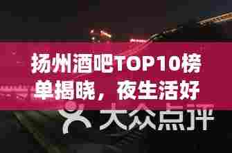 扬州酒吧TOP10榜单揭晓,夜生活好去处,尽享繁华之夜