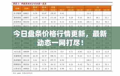 今日盘条价格行情更新，最新动态一网打尽！