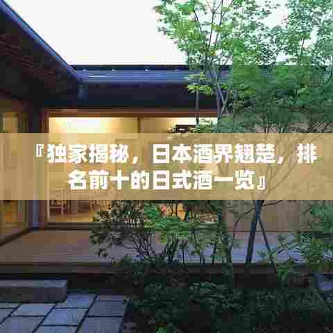 『独家揭秘，日本酒界翘楚，排名前十的日式酒一览』
