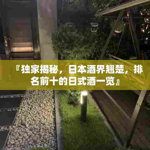 『独家揭秘,日本酒界翘楚,排名前十的日式酒一览』