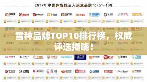 雪种品牌TOP10排行榜,权威评选揭晓!