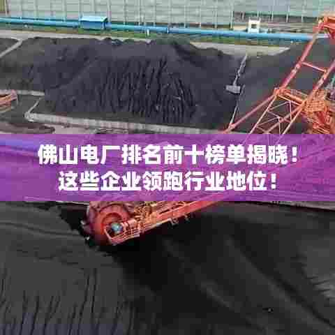 佛山电厂排名前十榜单揭晓！这些企业领跑行业地位！