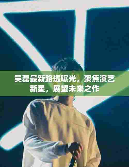 吴磊最新路透曝光,聚焦演艺新星,展望未来之作