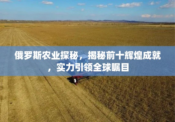 俄罗斯农业探秘,揭秘前十辉煌成就,实力引领全球瞩目