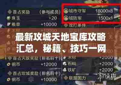 最新攻城天地宝库攻略汇总,秘籍、技巧一网打尽!