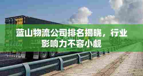 蓝山物流公司排名揭晓,行业影响力不容小觑