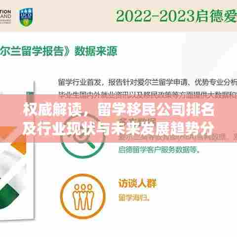 权威解读,留学移民公司排名及行业现状与未来发展趋势分析
