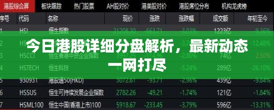 今日港股详细分盘解析，最新动态一网打尽