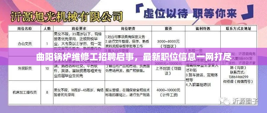 曲阳锅炉维修工招聘启事,最新职位信息一网打尽