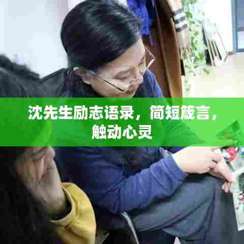 沈先生励志语录，简短箴言，触动心灵