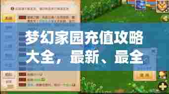 梦幻家园充值攻略大全，最新、最全指南！