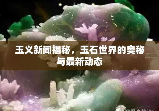 玉义新闻揭秘,玉石世界的奥秘与最新动态