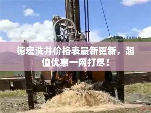 德宏洗井价格表最新更新，超值优惠一网打尽！