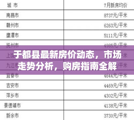 于都县最新房价动态,市场走势分析,购房指南全解析